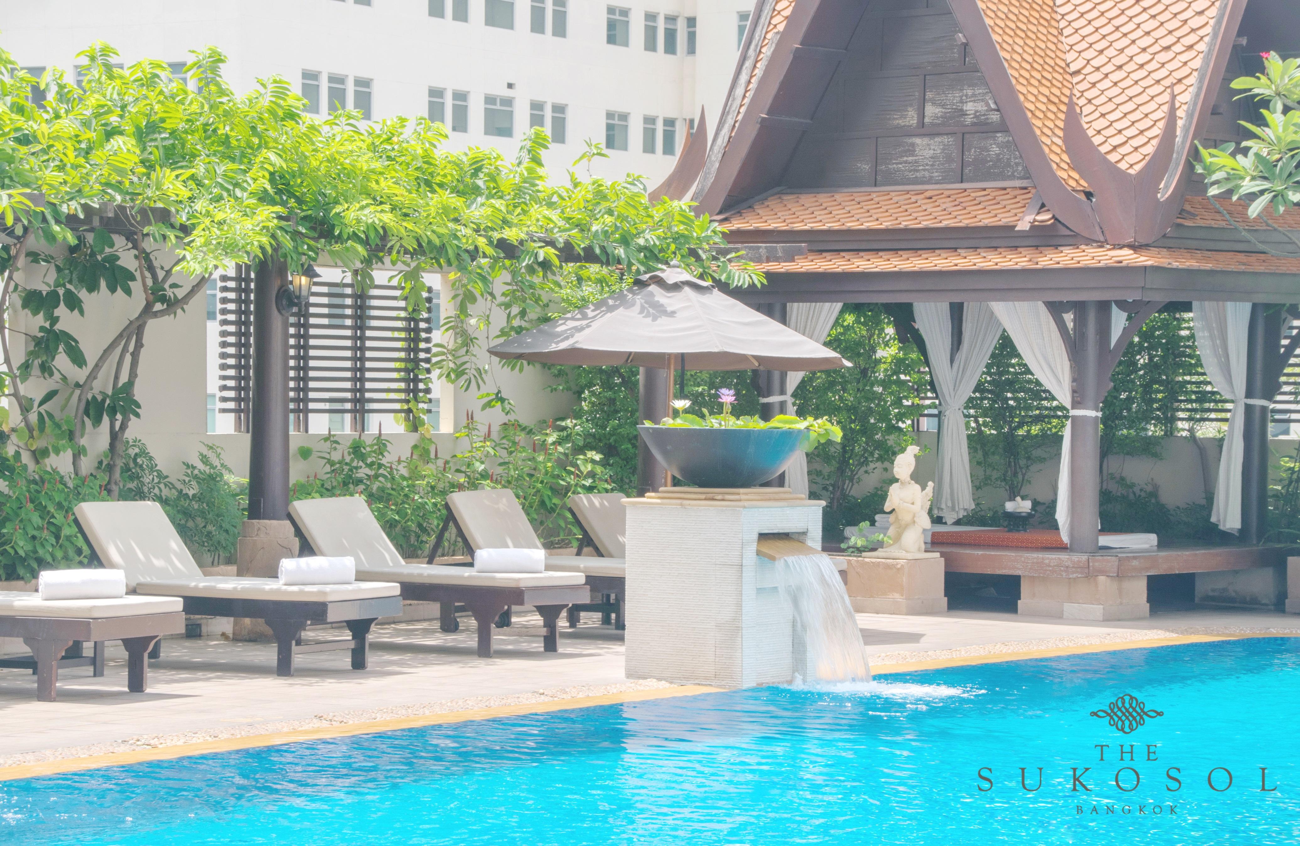 The Sukosol Hotel Bangkok Kültér fotó The Sukosol Pool