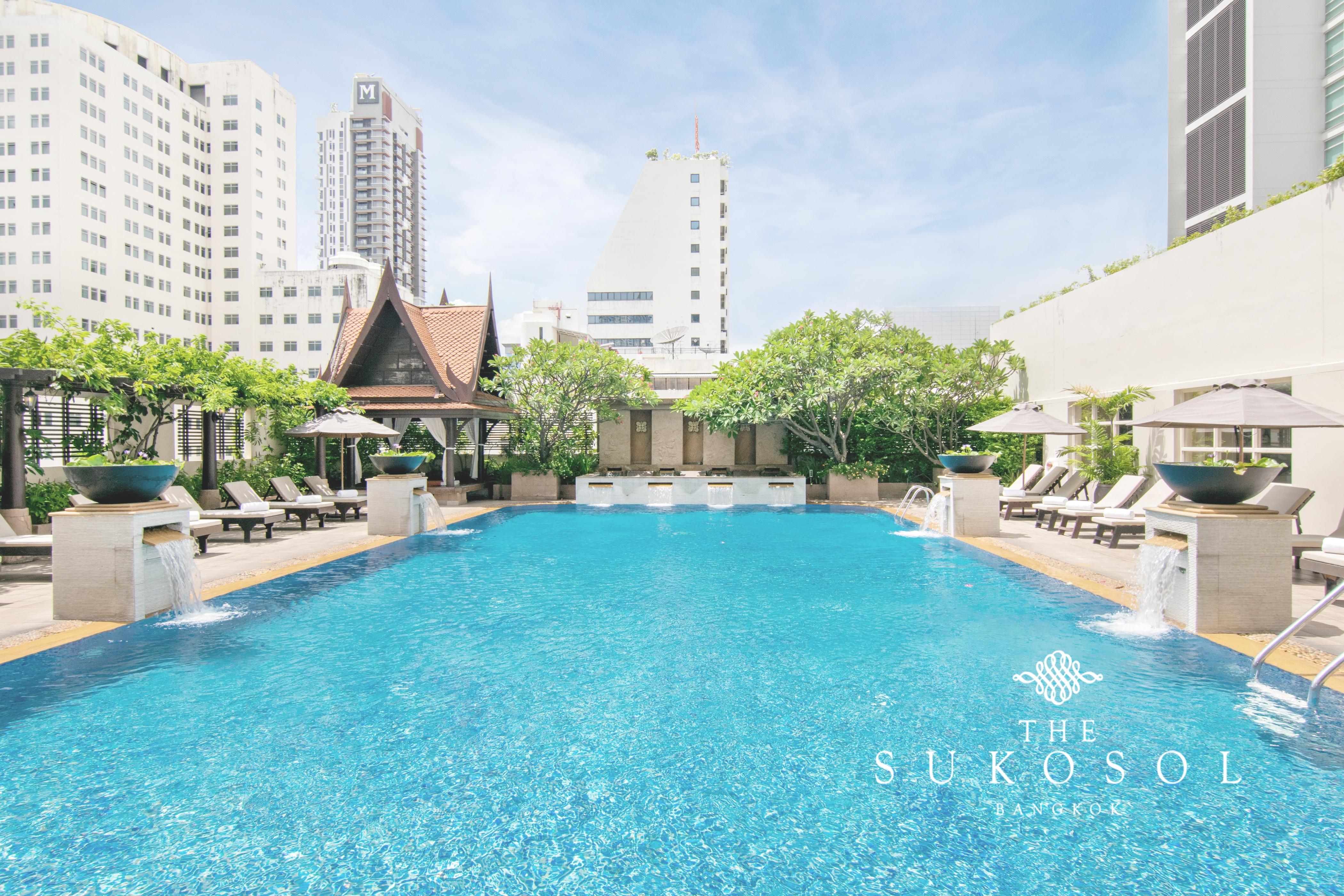 The Sukosol Hotel Bangkok Kültér fotó The Sukosol Pool